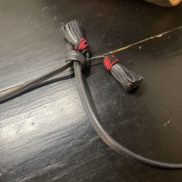 Carlo Fiori Mixed Exotic Leather Fold Over Clutch Shoulder Handbag Purse - Picture 4 of 12